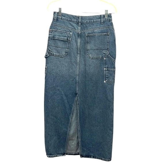 BDG urban outfitters denim carpenter maxi skirt size Small - Picture 2 of 9